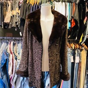 Vintage 1960’s Chocolate Mink and Persian Lamb coat